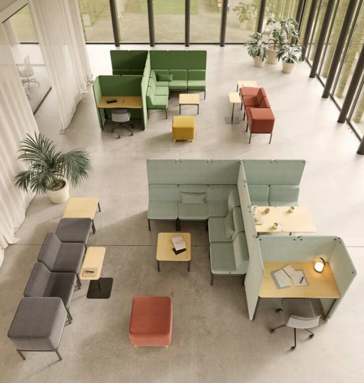 Aménagment flexible avec la collection modulaire du fabricant Sokoa